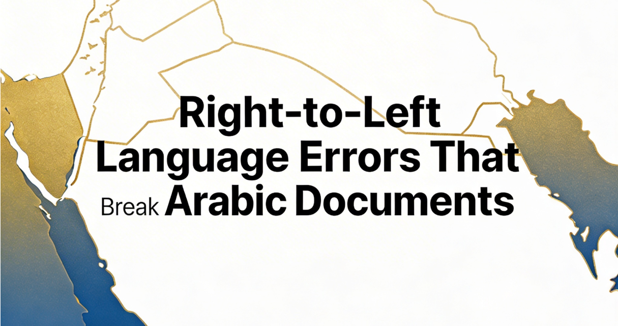 Right-to-Left Language Errors That Break Arabic Documents