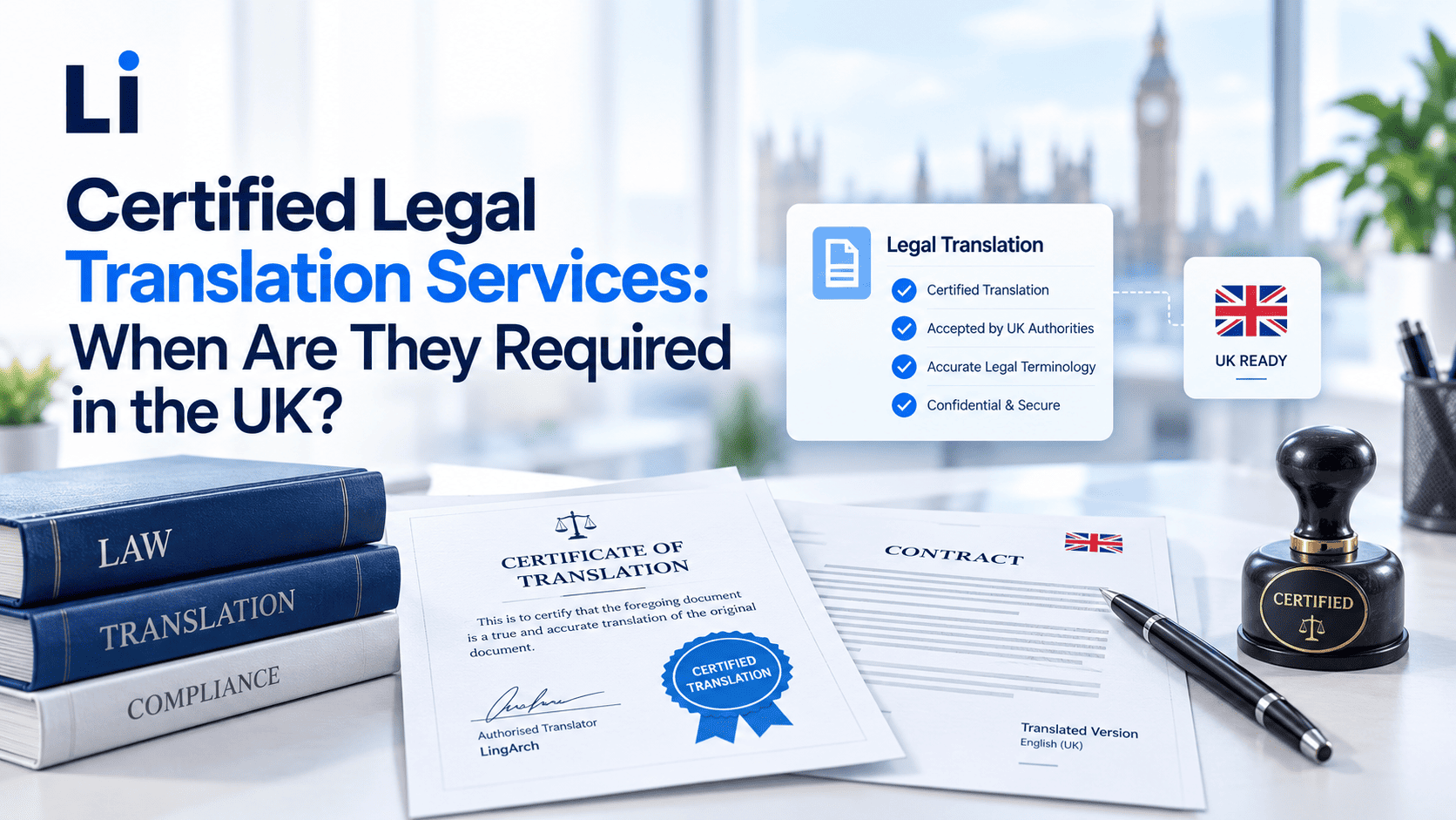 Certified Legal Translation Services: When Are They Required in the UK?