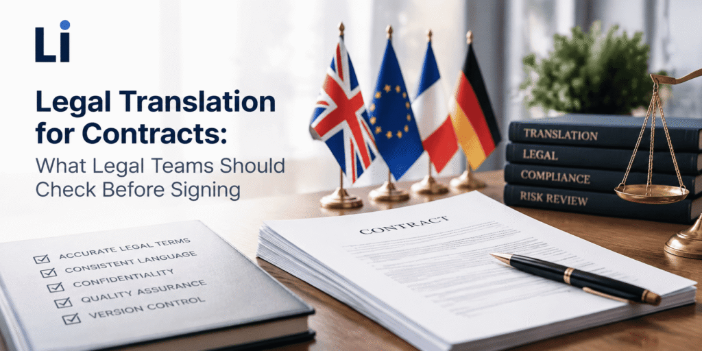Legal Translation for Contracts: What Legal Teams Should Check Before Signing